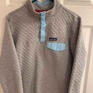 Grey Quilted Patagonia Pullover